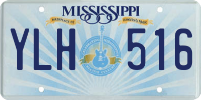 MS license plate YLH516