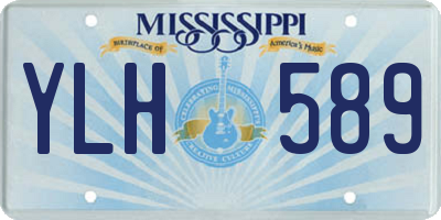 MS license plate YLH589