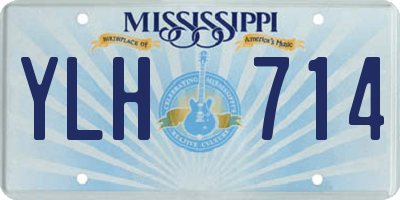 MS license plate YLH714
