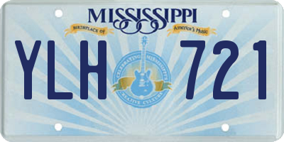 MS license plate YLH721