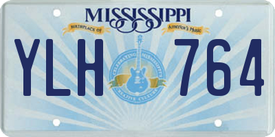 MS license plate YLH764
