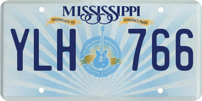 MS license plate YLH766