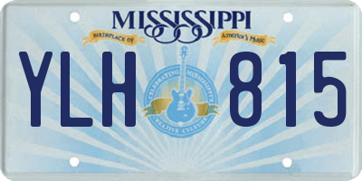 MS license plate YLH815