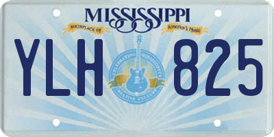 MS license plate YLH825