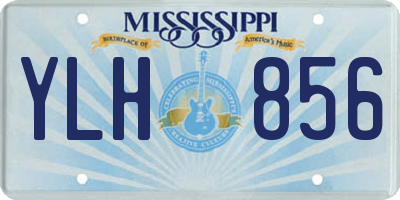 MS license plate YLH856