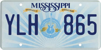 MS license plate YLH865
