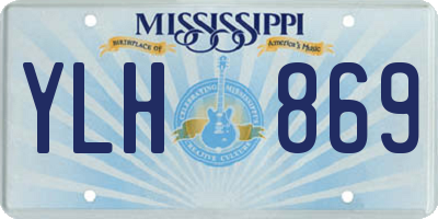 MS license plate YLH869