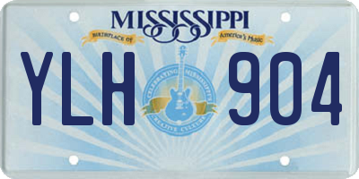 MS license plate YLH904