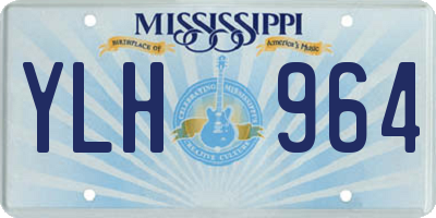MS license plate YLH964
