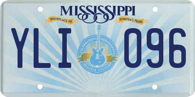 MS license plate YLI096