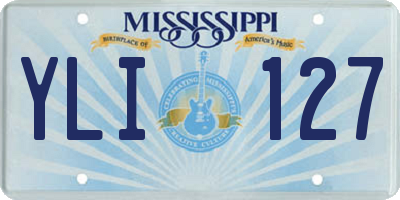 MS license plate YLI127