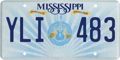 MS license plate YLI483