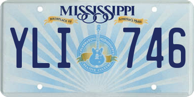 MS license plate YLI746