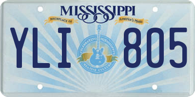 MS license plate YLI805