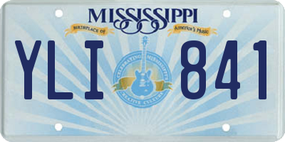 MS license plate YLI841