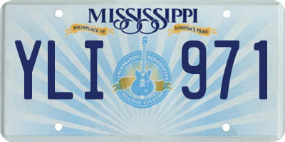 MS license plate YLI971