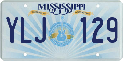 MS license plate YLJ129