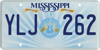 MS license plate YLJ262