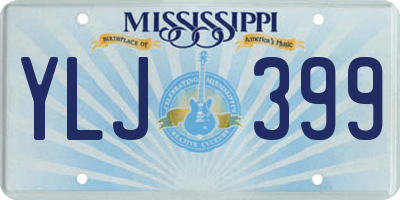 MS license plate YLJ399