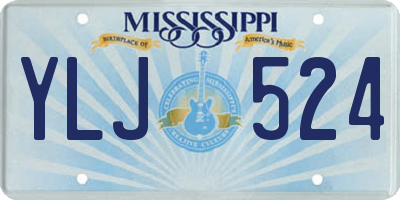 MS license plate YLJ524