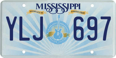 MS license plate YLJ697