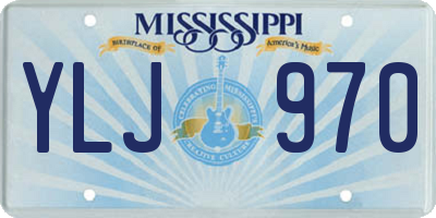 MS license plate YLJ970