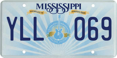 MS license plate YLL069