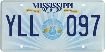 MS license plate YLL097