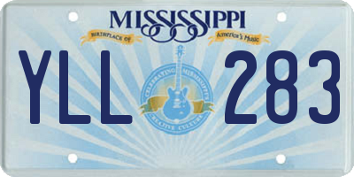MS license plate YLL283