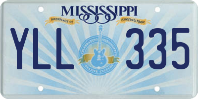 MS license plate YLL335