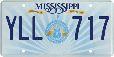 MS license plate YLL717