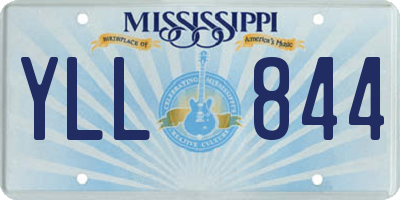 MS license plate YLL844