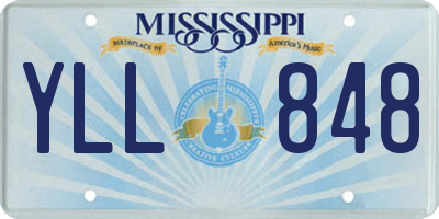 MS license plate YLL848