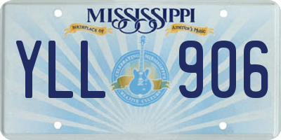 MS license plate YLL906