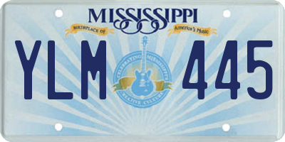 MS license plate YLM445