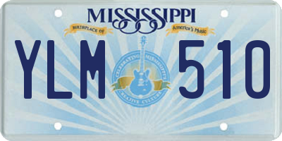 MS license plate YLM510