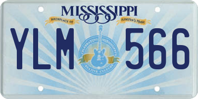 MS license plate YLM566