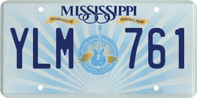 MS license plate YLM761