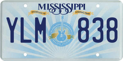 MS license plate YLM838