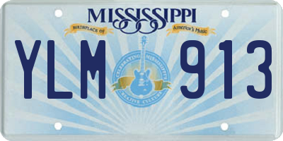 MS license plate YLM913