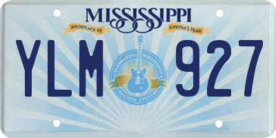 MS license plate YLM927