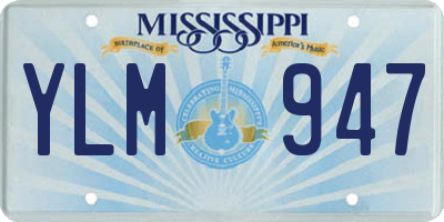 MS license plate YLM947