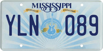 MS license plate YLN089