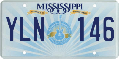 MS license plate YLN146