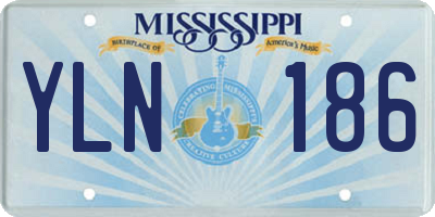 MS license plate YLN186