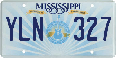 MS license plate YLN327