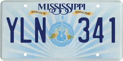 MS license plate YLN341