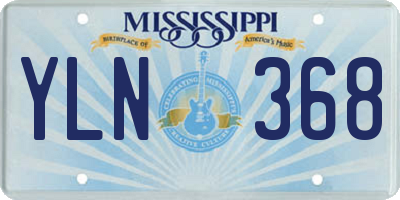 MS license plate YLN368