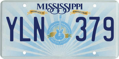 MS license plate YLN379