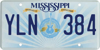 MS license plate YLN384